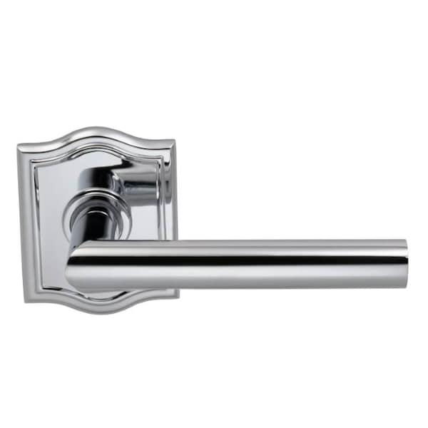 Lever Arched Rose Pass Lever 2-3/4" BS T Strike Bright Chrome 912