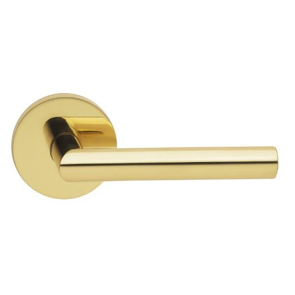 Lever Modern Rose Pass Lever 2-3/4" BS T Strike Bright Brass 912