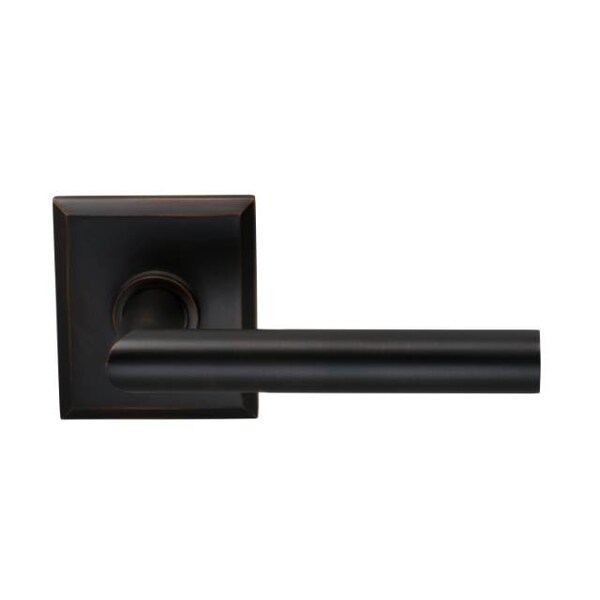 Lever with Rectangular Rose Single Dummy Lever Tuscan Bronze 912