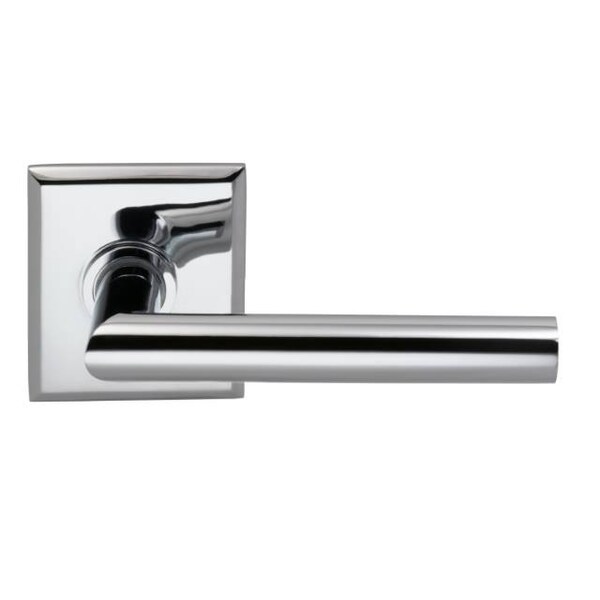 Lever Rectangular Rose Pass Lever 2-3/4" BS T Strike Bright Chrome 912