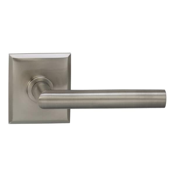 Lever Rectangular Rose Pass Lever 2-3/4" BS T Strike Satin Nickel 912