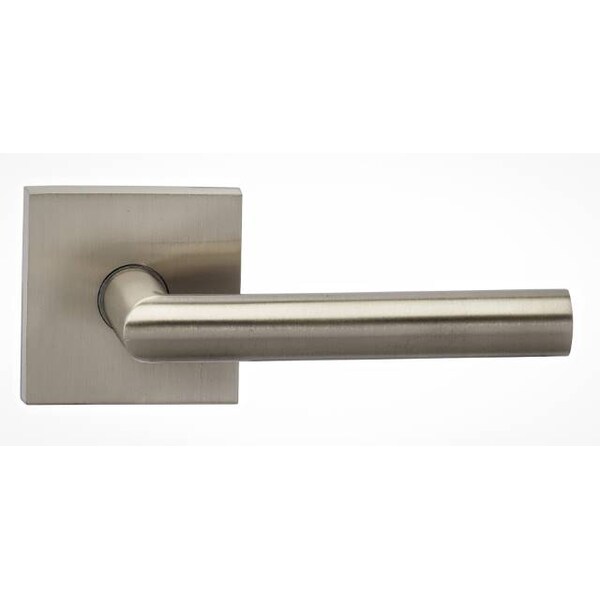 Lever Square Rose Pass Lever 2-3/4" BS T Strike Satin Nickel 912