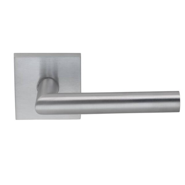 Lever Square Rose Priv Lever 2-3/4" BS T Strike Satin Chrome 912