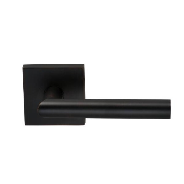 Lever Square Rose Priv Lever 2-3/8" BS T Strike Tuscan Bronze 912