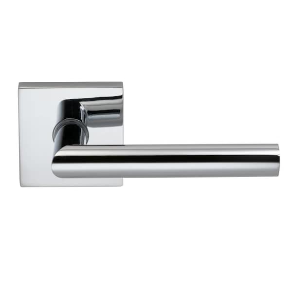 Lever Square Rose Priv Lever 2-3/4" BS T Strike Bright Chrome 912
