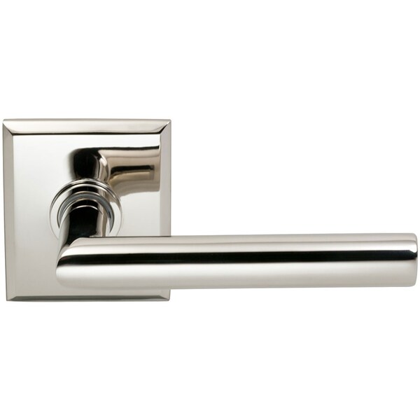 Right Hand 912 Lever Rectangular Rose Single Dummy Lever Bright Brass