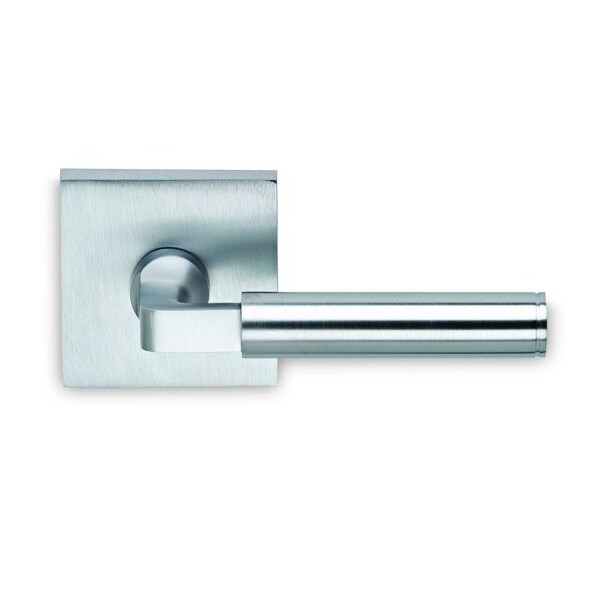 Lever Square Rose Pass 2-3/8" BS T 1-3/8" Doors Satin Chrome 914