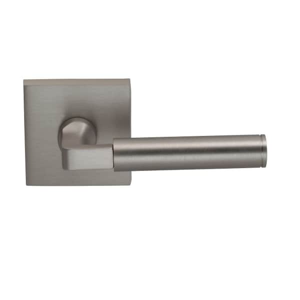 Lever Square Rose Priv 2-3/8" BS T 1-3/8" Doors Satin Nickel 914