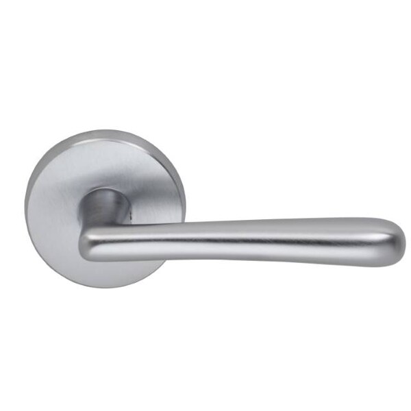 Lever Passage 2-3/8" Backset, T Strike, 1-3/4" Doors Satin Chrome 915