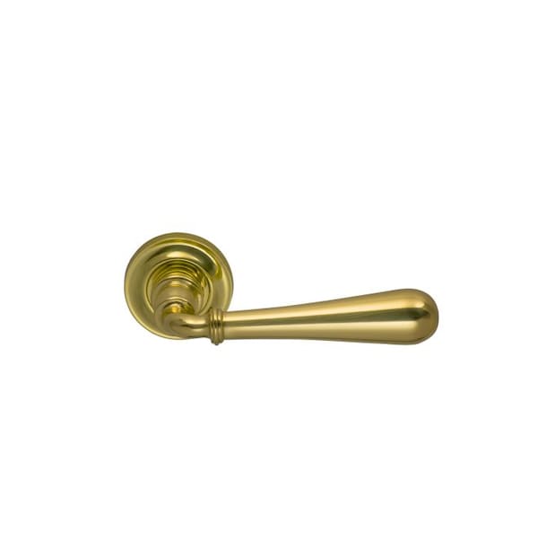 LVR 1-3/4" Rose Pass 2-3/8" BS Full Lip 1-3/8" Doors Bright Brass 918