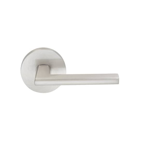 Single Dummy Left Hand Lever Satin Nickel 925 with Modern Rose