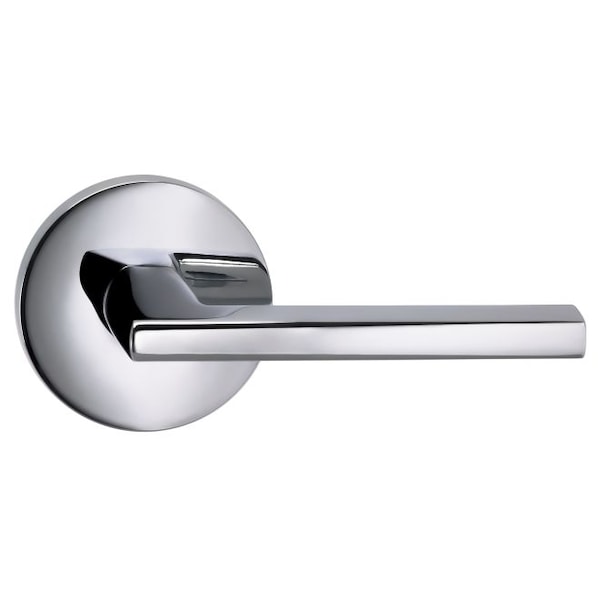 Modern Rose Passage Lever 2-3/4" Backset, T Strike Bright Chrome 925