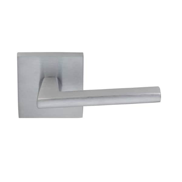 Single Dummy Left Hand Lever Satin Chrome 925 with Square Rose