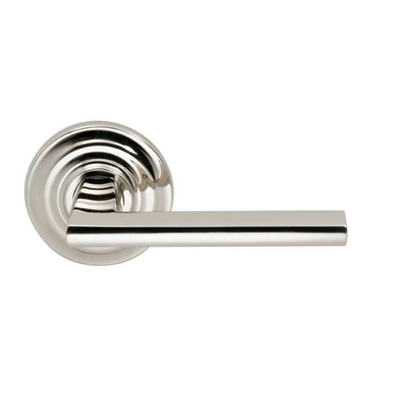 Traditional Rose Priv Lever 2-3/8" BS T Strike Bright Nickel 925