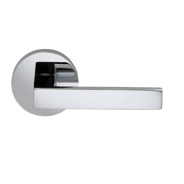 Modern Rose Privacy Lever 2-3/4" Backset, T Strike Bright Chrome 930