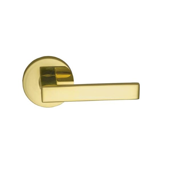 Single Dummy Left Hand Lever Bright Brass 930 with Modern Rose