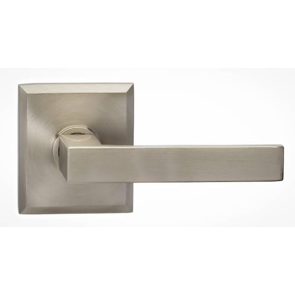 Rectangular Rose Pass Lever 2-3/8" BS T Strike Satin Nickel 930