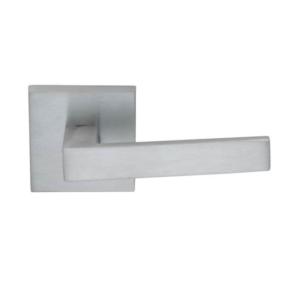 Square Rose Pass Lever 2-3/4" BS Full Lip Strike Satin Chrome 930