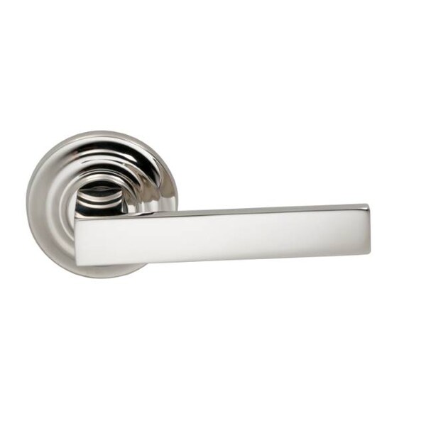 Traditional Rose Priv Lever 2-3/4" BS T Strike Bright Nickel 930