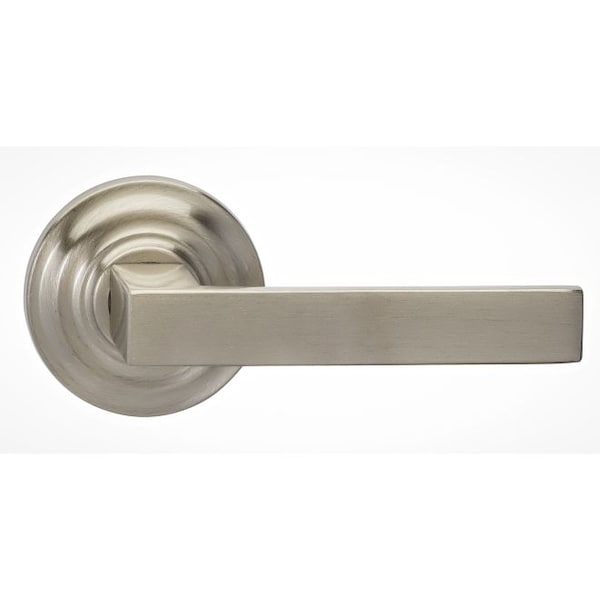 Traditional Rose Pass Lever 2-3/8" BS T Strike Satin Nickel 930