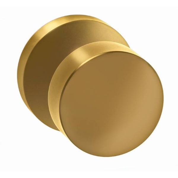 Modern Rose Pass Knob 2-3/4" BS Full Lip ULQ Satin Brass 935