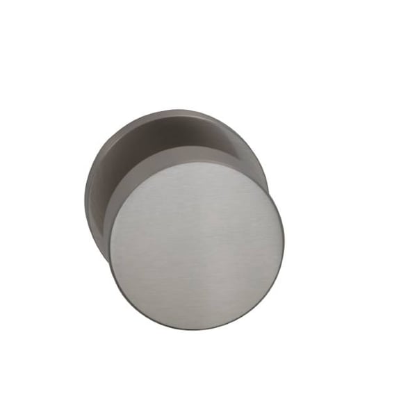 Modern Rose Privacy Knob 2-3/4" Backset, T Strike Satin Nickel 935
