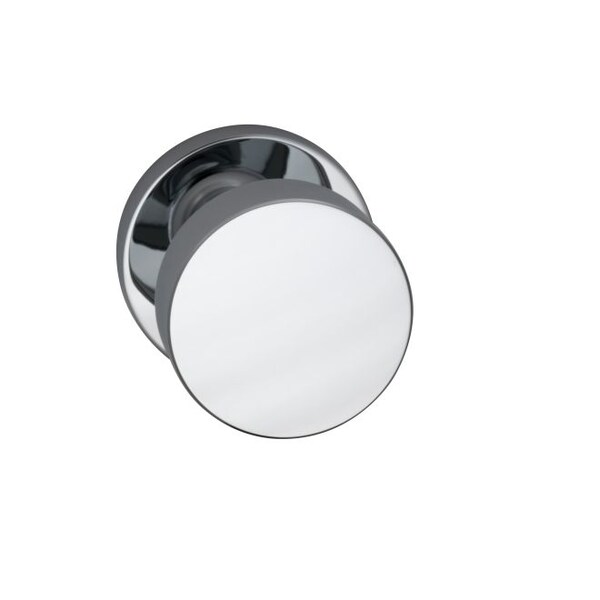 Modern Rose Privacy Knob 2-3/8" Backset, T Strike Bright Chrome 935