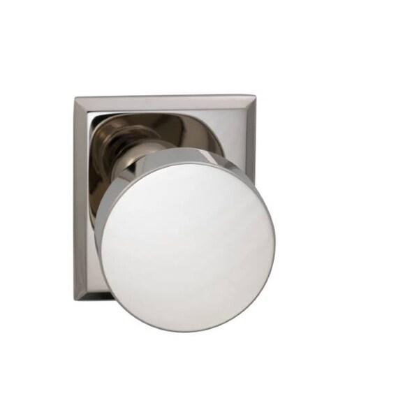 Rectangular Rose Pass Knob 2-3/8" BS T Strike Bright Nickel 935