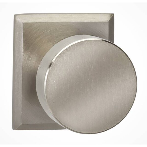 Rectangular Rose Pass Knob 2-3/8" BS T Strike Satin Nickel 935