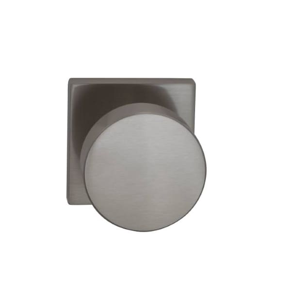 Single Dummy Knob Satin Nickel 935 with Square Rose