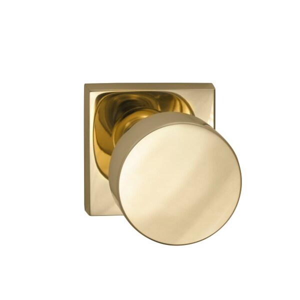 Square Rose Priv Knob 2-3/4" BS Full Lip Strike Bright Brass 935