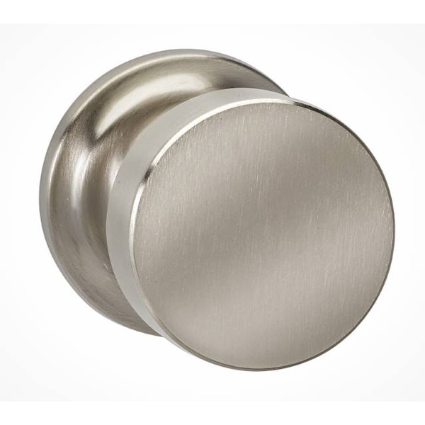 Traditional Rose Pass Knob 2-3/4" BS T Strike Satin Nickel 935