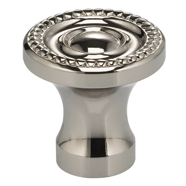Beaded Cabinet Knob Bright Nickel 1-1/4"