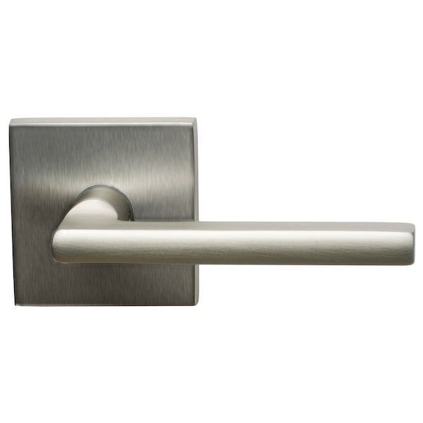 Priv 2-3/8" BS T 1-3/8" Doors Bright Nickel 943 Lever and Square Rose