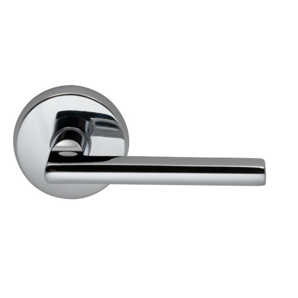 Lever Privacy 2-3/8" Backset, T Strike, 1-3/8" Doors Bright Chrome 943