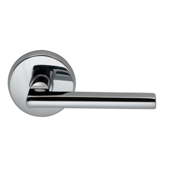 Lever Passage 2-3/4" Backset, T Strike, 1-3/8" Doors Bright Chrome 943