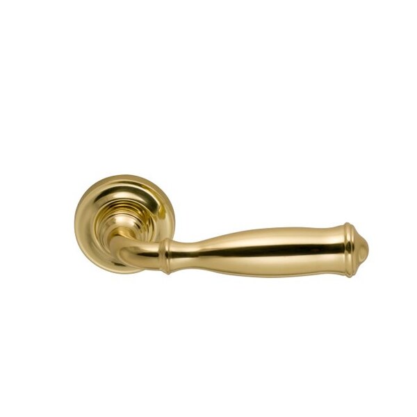LVR 1-3/4" Rose Pass 2-3/4" BS Full Lip 1-3/8" Doors Bright Brass 944