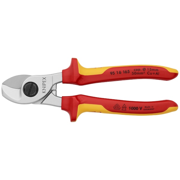 Cable Shears, 6 1/2", 1000V Insulated