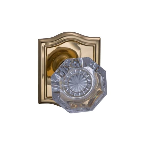 Rose Single Dummy Knob Bright Brass 955 with Arched