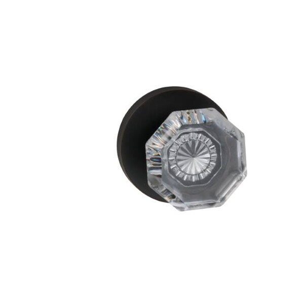 Modern Rose Pass Knob 2-3/8" BS Full Lip Strike Tuscan Bronze 955