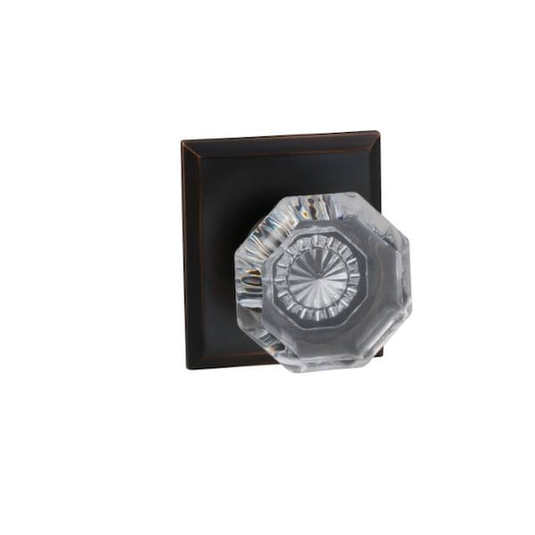 Rose Single Dummy Knob Tuscan Bronze 955 with Rectangular