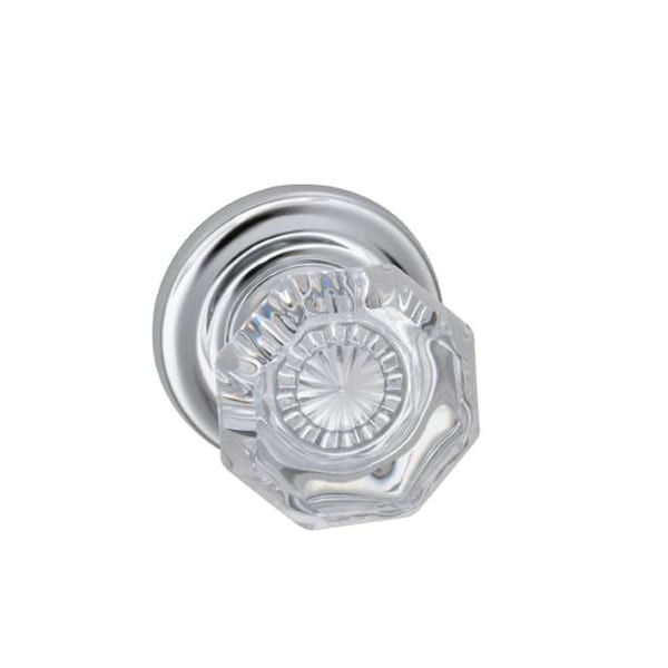 Single Dummy Knob Bright Chrome 955 with Traditional Rose