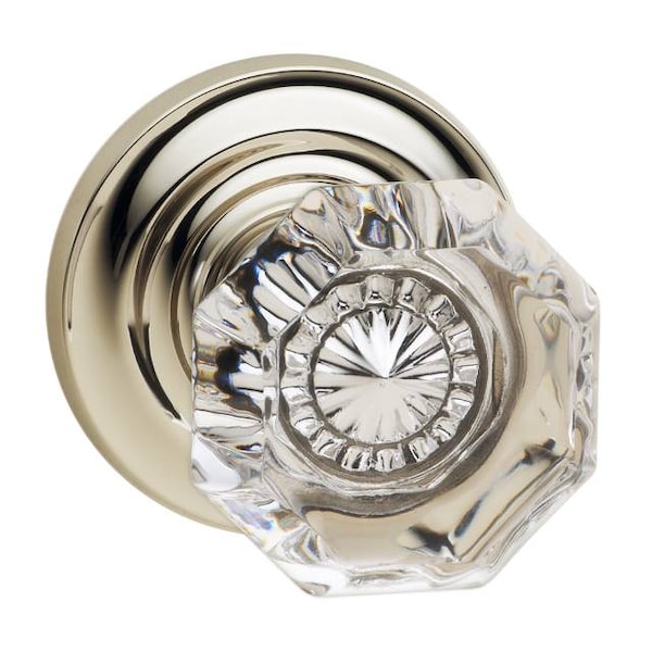 Traditional Rose Pass Knob 2-3/4" BS T Strike Bright Nickel 955