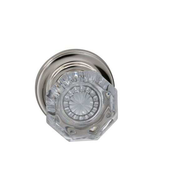 Traditional Rose Priv Knob 2-3/4" BS T Strike Bright Nickel 955