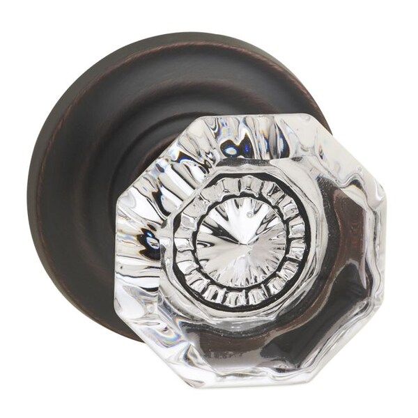 Traditional Rose Pass Knob 2-3/8" BS Full Lip Strike Tuscan Bronze 955