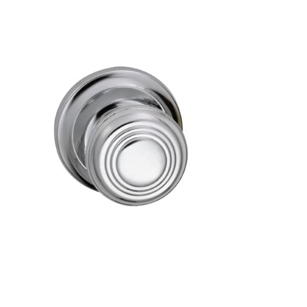 Knob with 2-5/8" Rose Single Dummy Bright Chrome 970