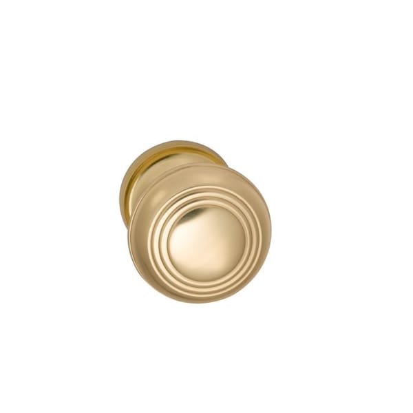 Knob 1-3/4" Rose Pass 238BS Full Lip 1-3/4" Doors Bright Brass 970