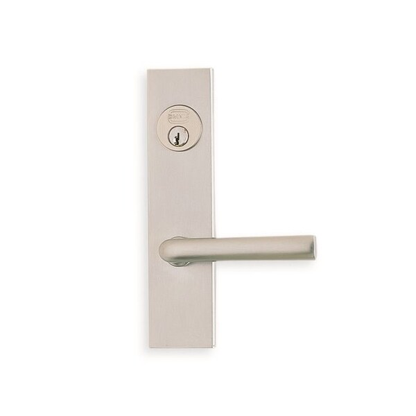 LH 368 LVR 4000 Plate SGL CYL 2-1/2" Backset Mortise Lock Satin Chrome