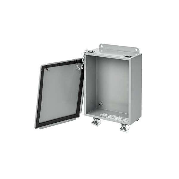 Lift-Off Clamp Cover, Type 12, 10.00x8.00x6.00, Gray, Mild Steel