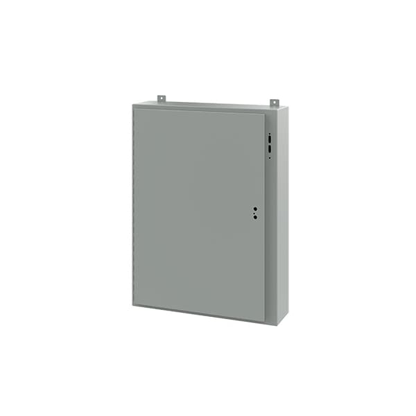 Electrical Enclosures, 42 in H, 8 in D, 31.38 in W, NEMA 12, Mild Steel